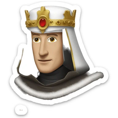Kingdom of Heaven king baldwin IV in mask sticker