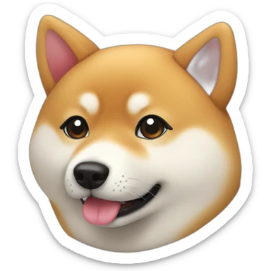 Shiba inu kawaii sticker