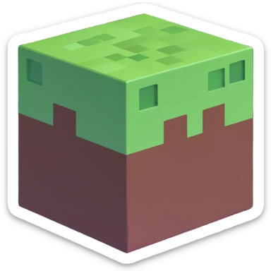minecraft block sticker