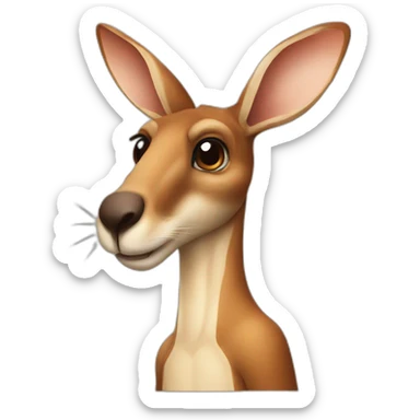 Kangarro drink water sticker
