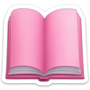 pink book minimalist sticker