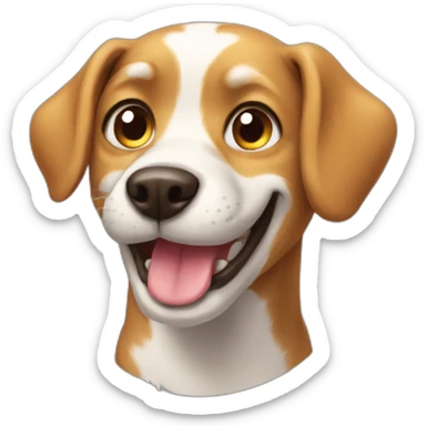 Smile-dog sticker