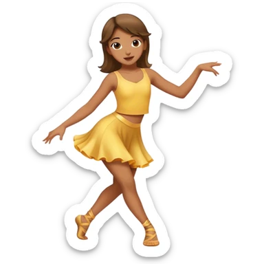 Girl dancing  sticker