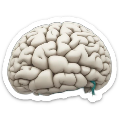 brain with neurons sticker