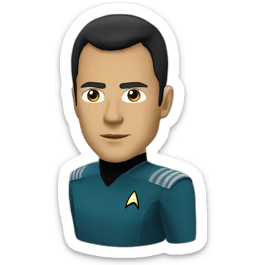 lieutenant data star trek sticker