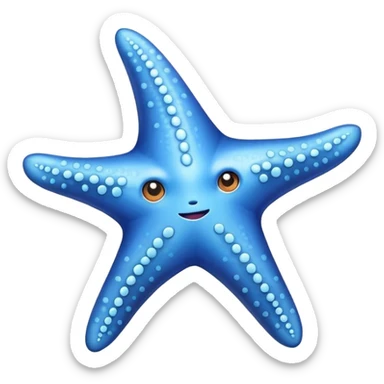 Estrella de mar azul  sticker