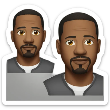 actor martin lawrence serious realistic sticker