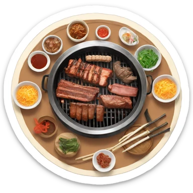 Korean bbq sticker