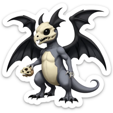  Salandit-Cubone-Duskull-Noibat-Fakémon-hybrid-creature (full body)  sticker