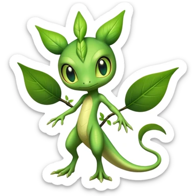 Exotic Treecko-Celebi-hybrid full body sticker