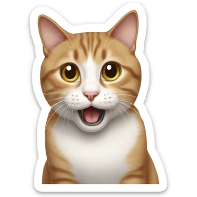 shocked kitty  sticker