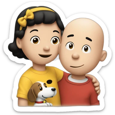 charlie brown and snoopy sticker
