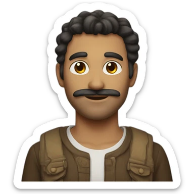 Hommes Simon sticker