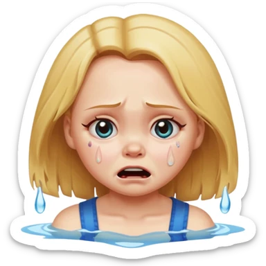 Girl name chucky crying and flooding the place sticker