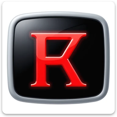 Rus alphabet led screen  sticker