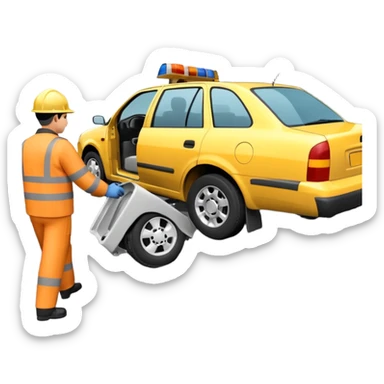 Animación corta de un accidente laboral que muestre las consecuencias de no respetar normas de seguridad, con cámara lenta en el momento de la caída y foco en la falta de señalización y EPP. Estilo realista pero apto para capacitación corporativa. sticker