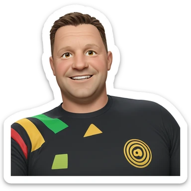 smiling boy looking at viewer sticker