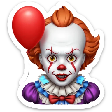 Pennywise avec un ballon sticker