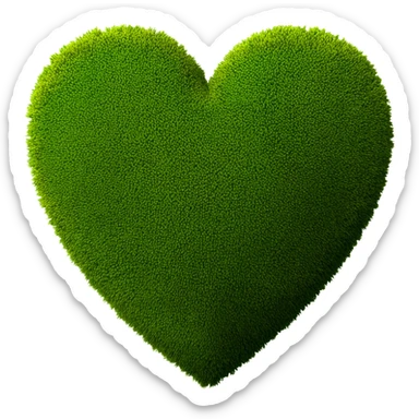 🖤 Heart Green-moss! sticker