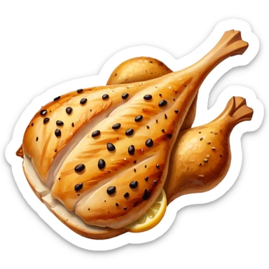 one Grilled Chicken breast sticker