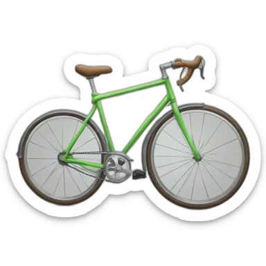 Vélo qui fait du weelhing sticker