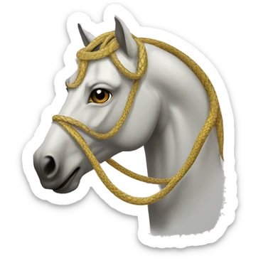 un cheval au corps de serpent  sticker
