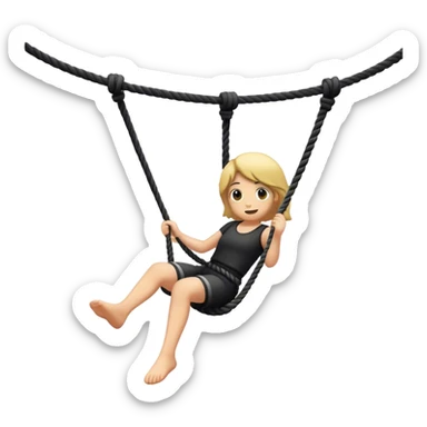 black rope swing sticker