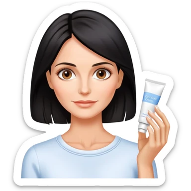 skin care cream application courtney cox sticker