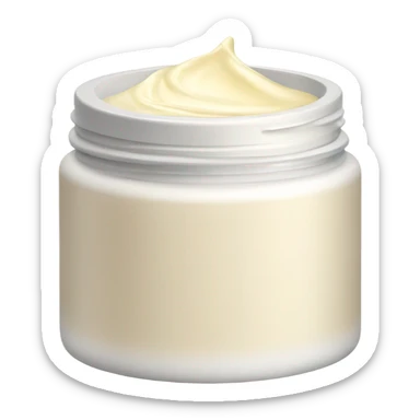 Face cream without cover sticker