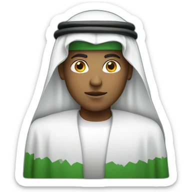 Android logo wearing a Saudi sticker