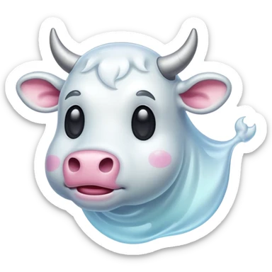 ghost cattle sticker