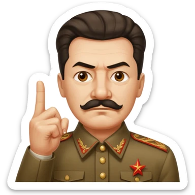 스탈린이 가운데 손가락를 날림 sticker