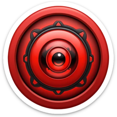 The sharingan from naruto sticker