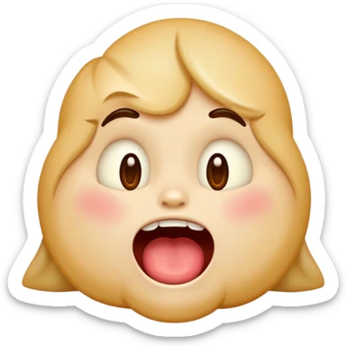 Hungry drooling emoji sticker