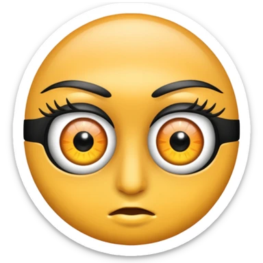 mascara de ojos sticker