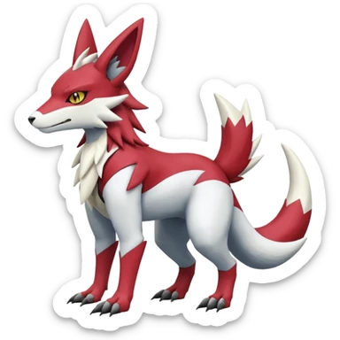 Zeraora-Lombax-Sergal-Zangoose-Cyclizar-Genesect-Pokémon, full body sticker