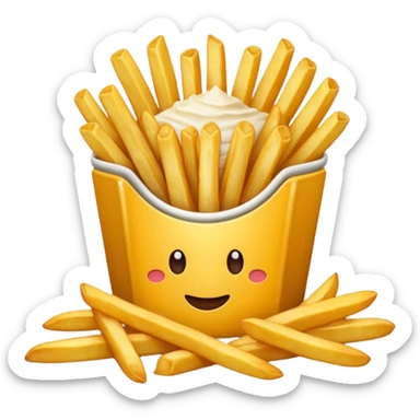 patate hachée frite dejeuné sticker