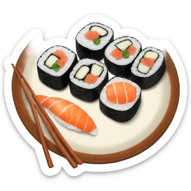 plate of sushi sticker