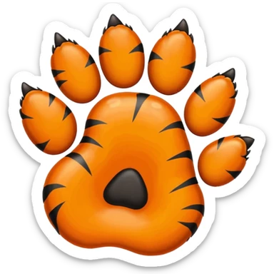 pata de tigre sticker