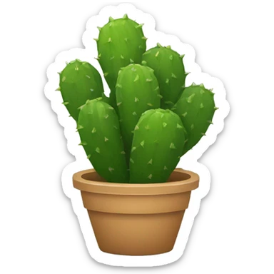 single flat Nopal without pot sticker