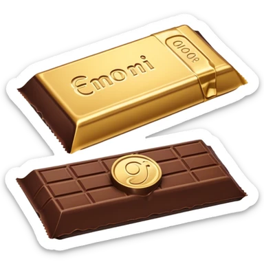 chocolate bar packaging sticker