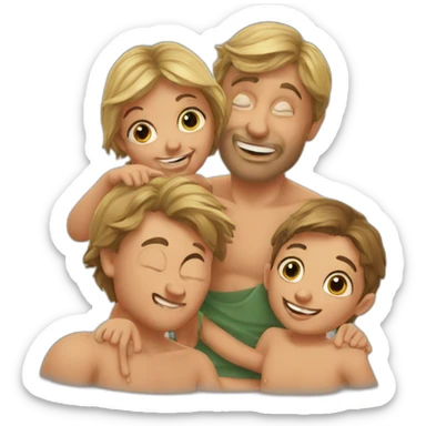 Orge avec des enfants sticker