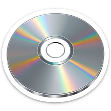 CD icon perspective view sticker
