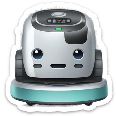 robot vacuum cleaner sticker