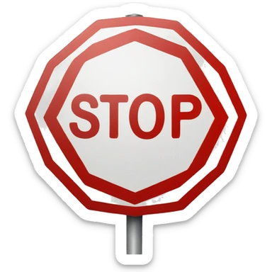 stop sign with the word Stop in white sticker