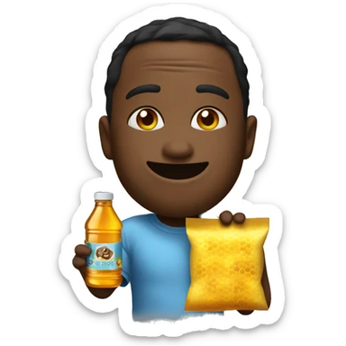 diddy with a honey packet sticker