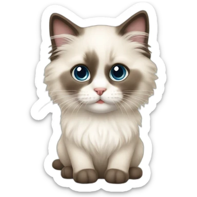 ragdoll kitten sticker