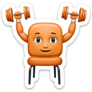 Un cerveau avec un immense sourire blanc, de beaux yeux noirs et des muscles sticker