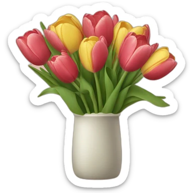 tulipe bouquet sticker