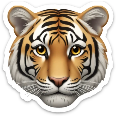 Un tigre qui est mécontent  sticker